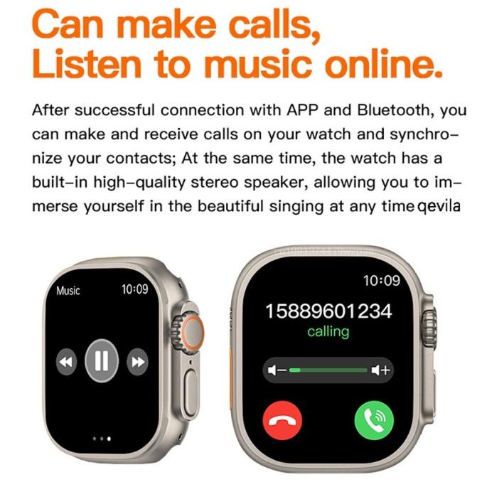 IWO T800 Ultra Smart Watch Series 8 Ultra Watch with NFC 1.99inch