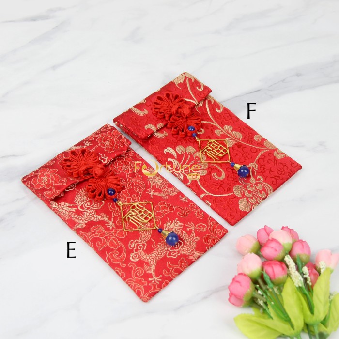 

New! Angpao Imlek Kain Chinese New Year Sangjit Wedding Engagement Terbaru - Kode E Limited