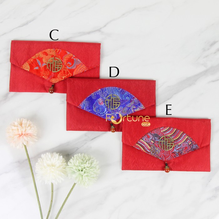 

New! Angpao Imlek Kain Chinese New Year Angpao Kain Terbaru Horizontal - Kode E Limited
