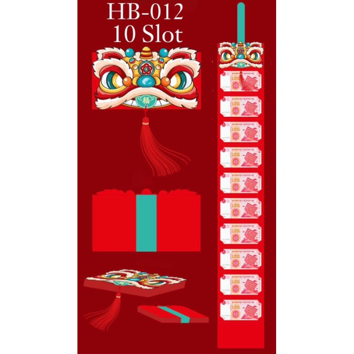 

New! Angpao lucu imlek 2024 naga barongsai tarik 6 dan 10 slot angpau Limited