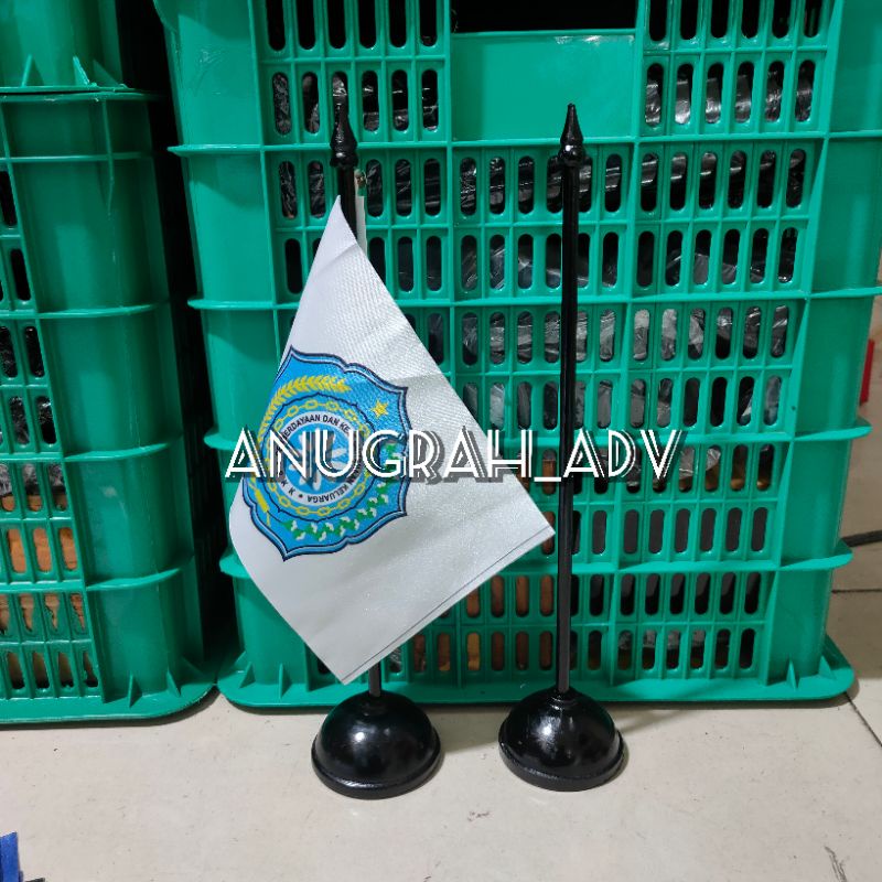 

bendera meja bendera pajangan meja PKK + tiang