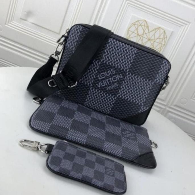 Tas Selempang Messenger Bag Pria Lv2901 Trio Messenger Miror  Choosemore