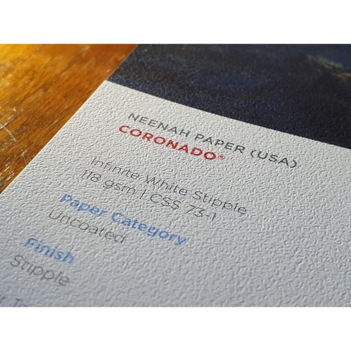 

Terbaru Kertas A3+ Finepaper Paperina Coronado Wht Stipple 118 Gsm 1Pck-50Lbr Promo Terlaris