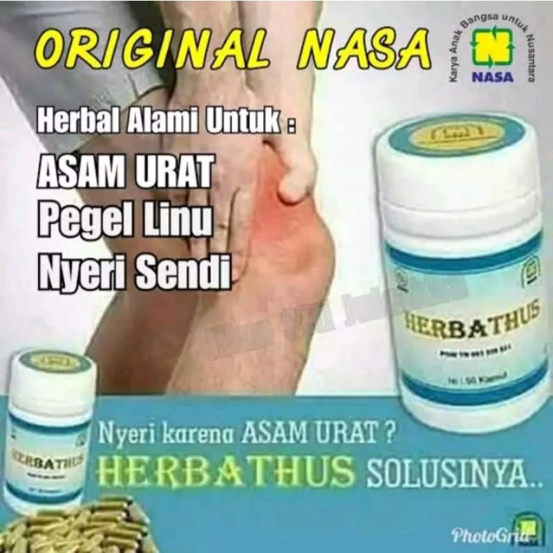 Herbathus Herbal Alami Nasa obat Asam urat rematik herabal Nasa