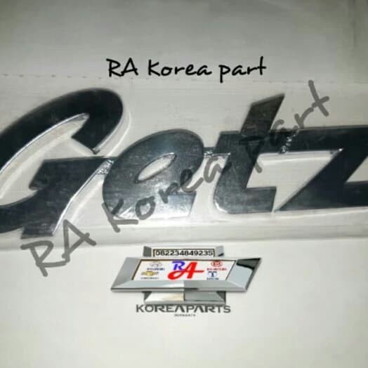 FREE ONGKIR EMBLEM TULISAN GETZ ORI HYUNDAI FREE ONGKIR