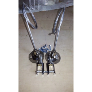 

sign gantung, baut stainless plafon