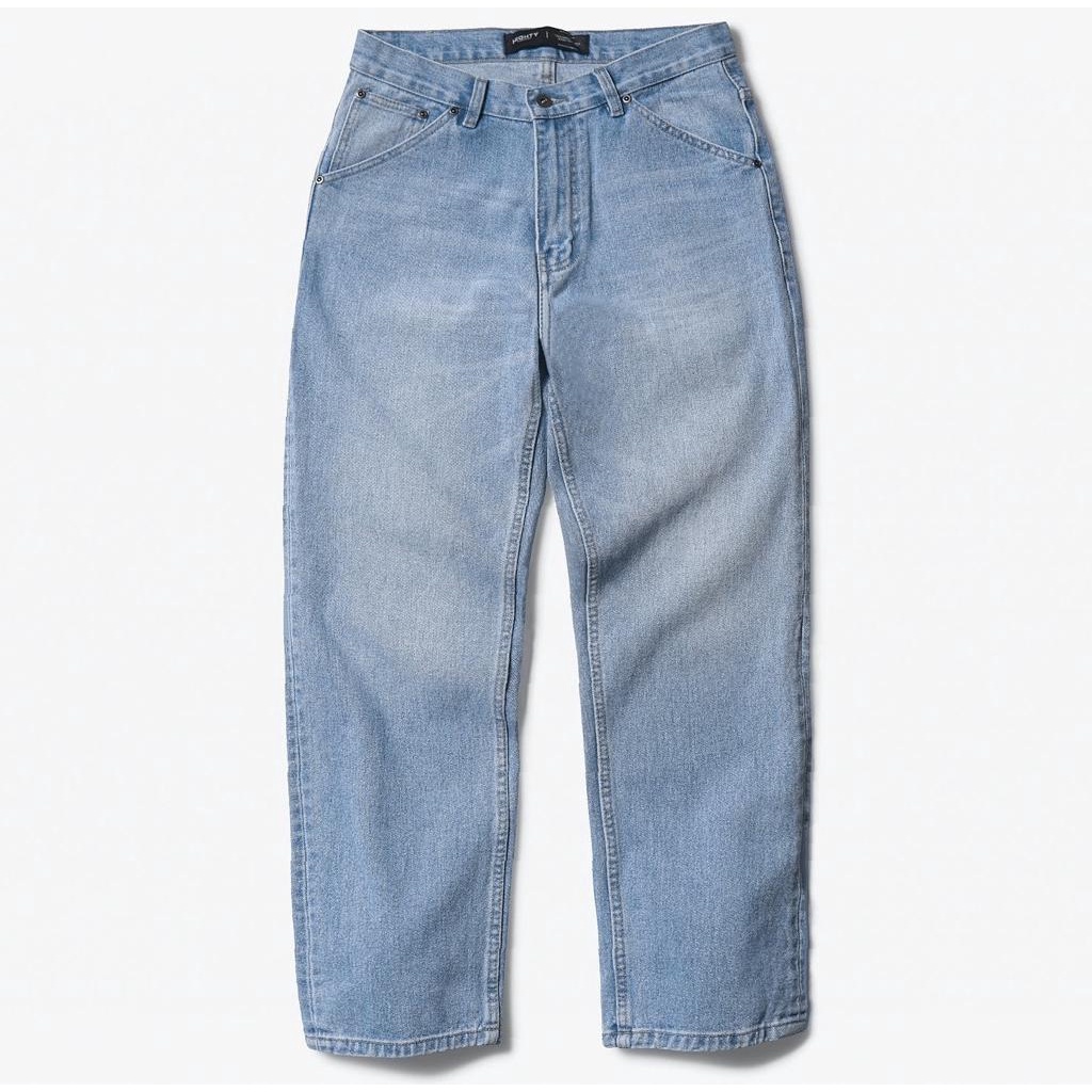 Light Blue Wide Fit Jeans | Celana Jeans Pria