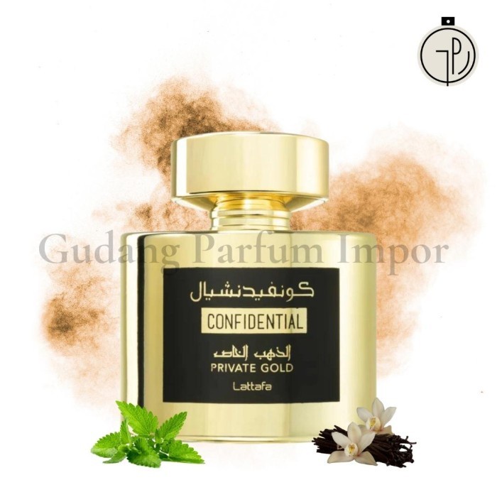 Lattafa Confidential Gold For Unisex Edp 100 Ml Kualitas Premium
