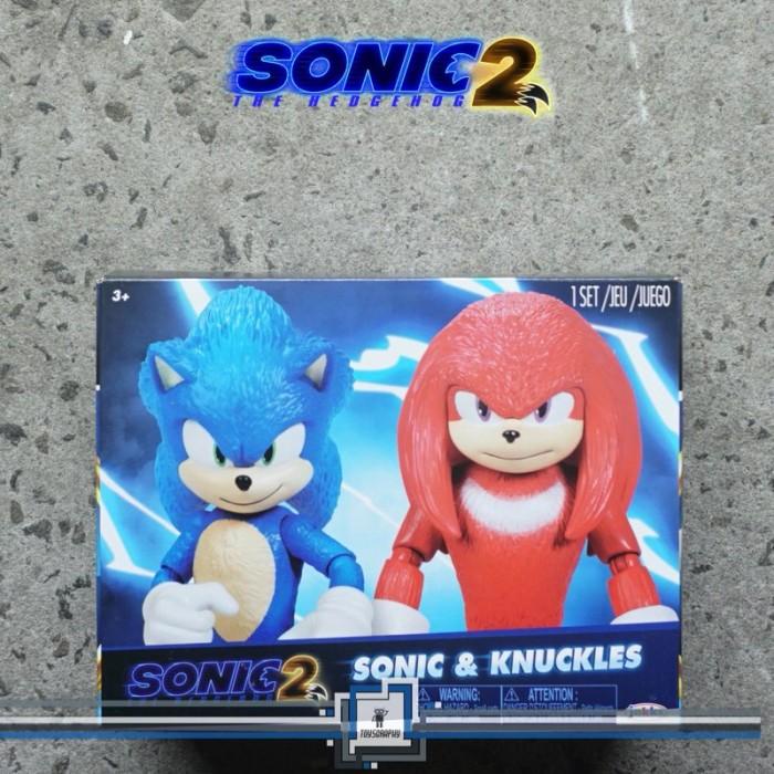 SONIC THE HEDGEHOG MOVIE 2 SONIC & KNUCKLES ACTION FIGURE 2 PACK