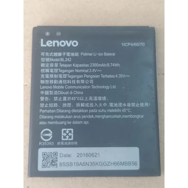 Batre Hp Lenovo A2020a40 Ori cabutan normal