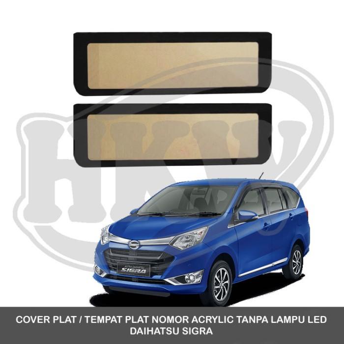 DUDUKAN / TEMPAT PLAT NOMOR MOBIL ACRYLIC TANPA LAMPU DAIHATSU SIGRA