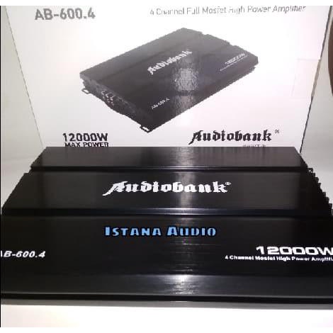AUDIOBANK AB-600.4 POWER AMPLIFIER AUDIOBANK 4 CHANNEL MOSFET