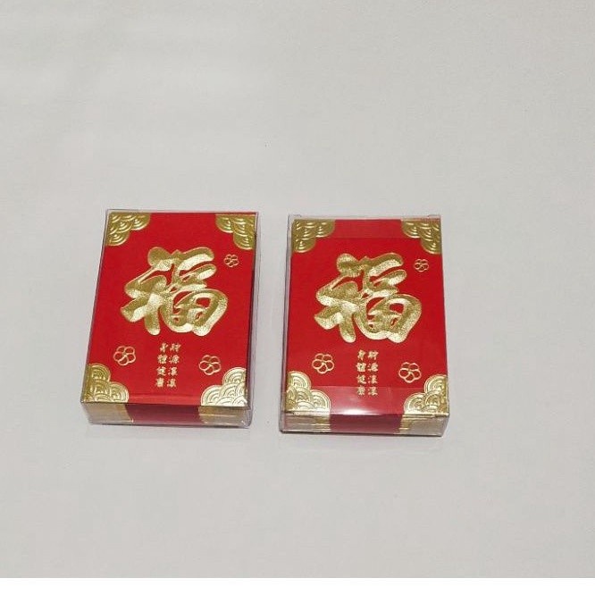 

New! Angpau Imlek Fuk hoki Kotak Mika isi 25pc uk. 10x7cm Limited