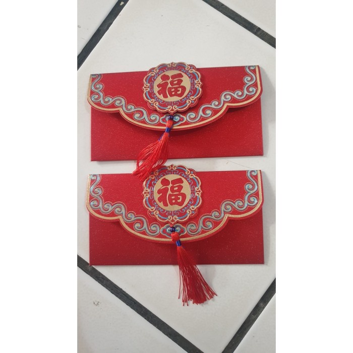 

New! ANGPAO IMLEK NETRAL FUK FU HONGBAO FU ANGPAO FUK BENTUK DOMPET BAHAN Limited