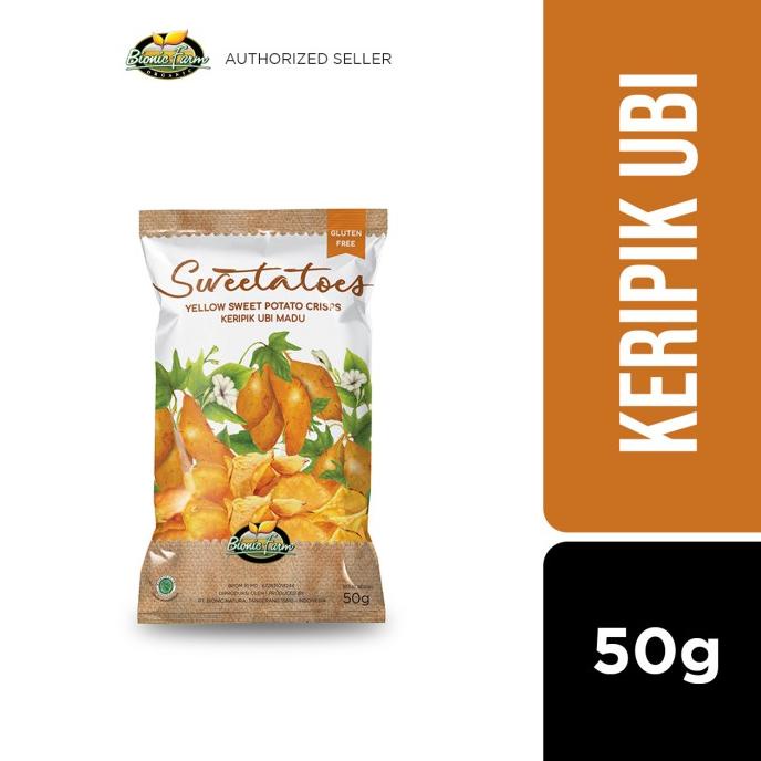

NEW PRODUK BIONIC FARM SWEETATOES KERIPIK UBI MADU 50G - 5 PCS !!!!!
