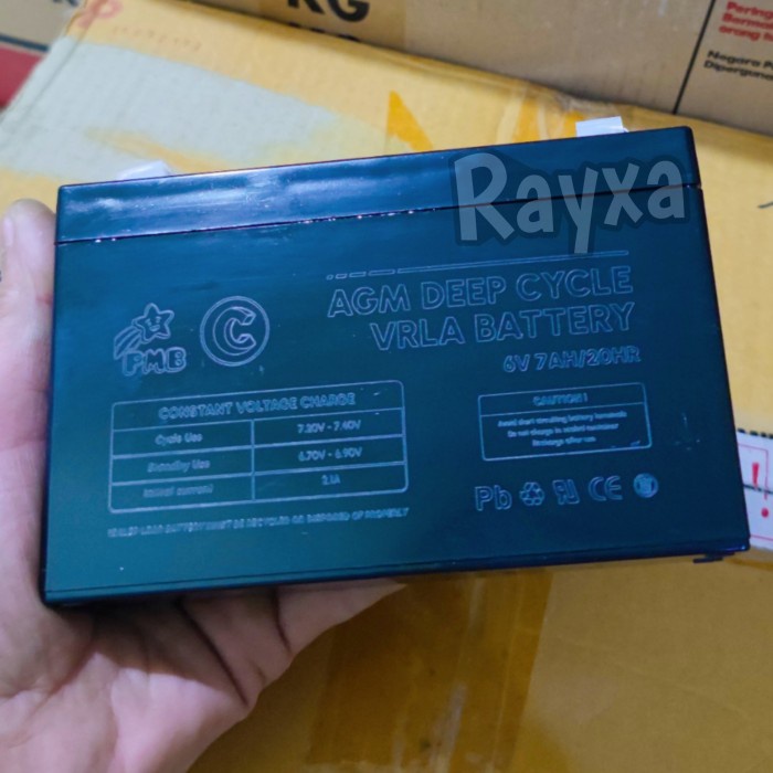 AKI MAINAN ANAK MOBIL AKI PMB 6V7AH ORIGINAL TERBARU