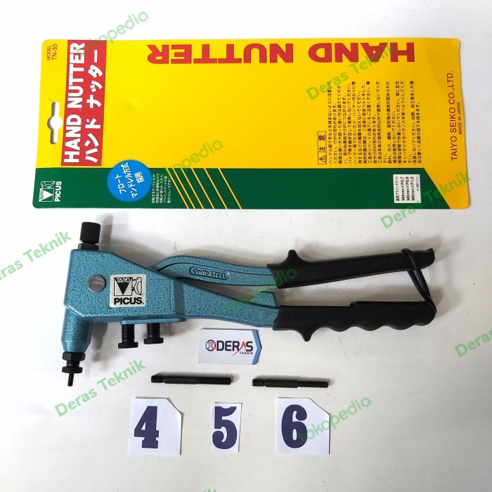Promo Tang Rivet Nut Japan Original / Nut Riveter / Hand Nutter M4 M5 M6
