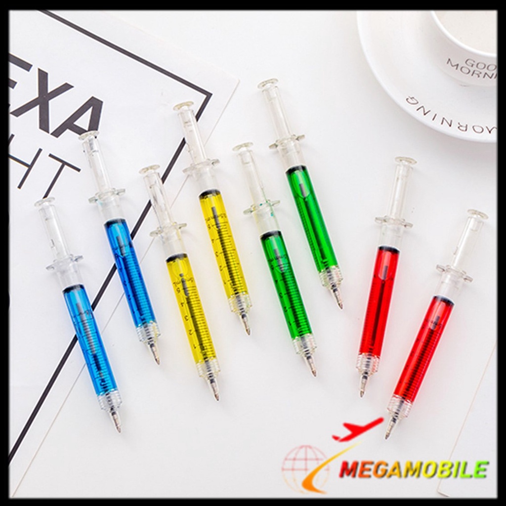 

MM - Pulpen Jarum Suntik Lucu Korean Syringe Ballpoint Pen Souvenir Aesthetic Fancy Pena Alat Tulis Anak Sekolah Murah