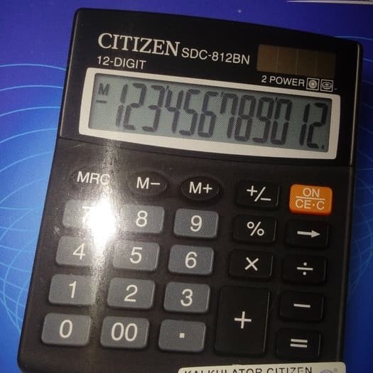 

KALKULATOR CITIZEN SDC 812 BN ORIGINAL TERBARU
