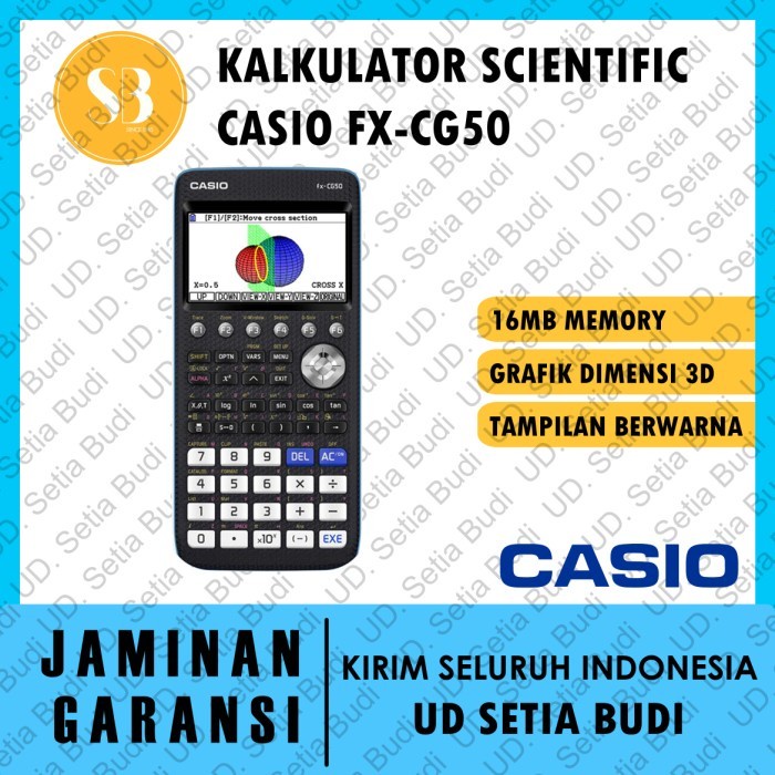 

KALKULATOR GRAPHIC/SCIENTIFIC ILMIAH CASIO FX-CG50 / FX CG50 ORIGINAL TERBARU