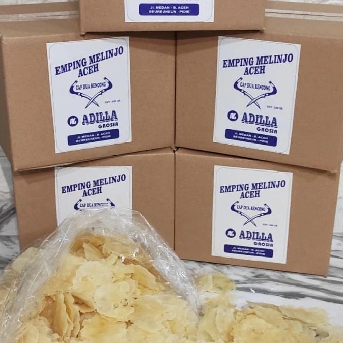 

TERBARU EMPING ACEH SUPER TIPIS ADILLA 500GR KEMASAN DUS KARTON !!!!!