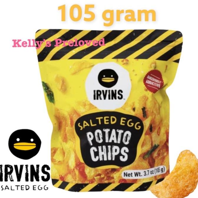 

READY STOCK IRVINS SALTED EGG POTATO CHIPS 105 GRAM | PRODUCT OF SINGAPORE !!!!!