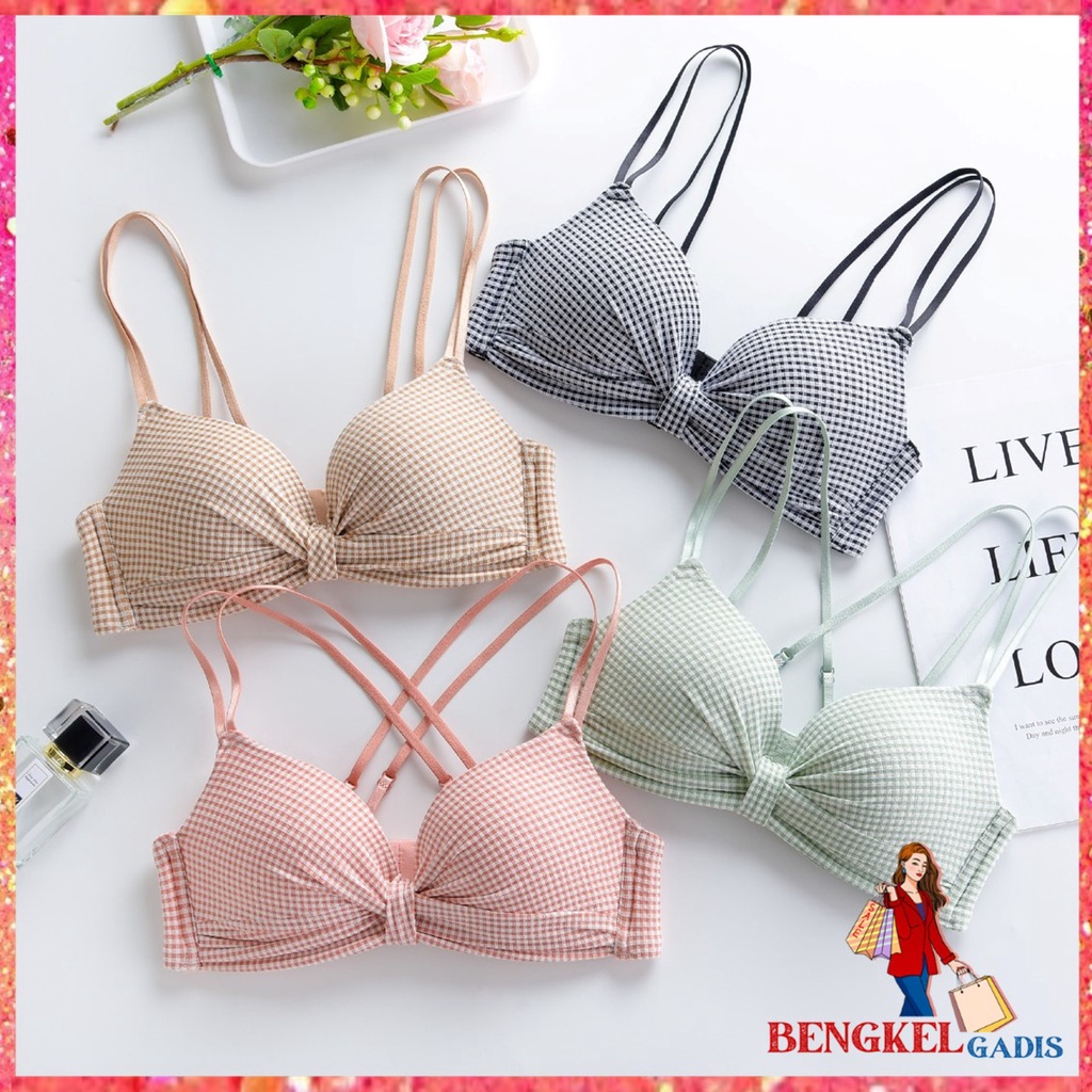 Bra Jepang Sexy 6432 Tanpa Kawat Bra  Premium Asian Style Pakaian Dalam Wanita Elastis Sexy Busa