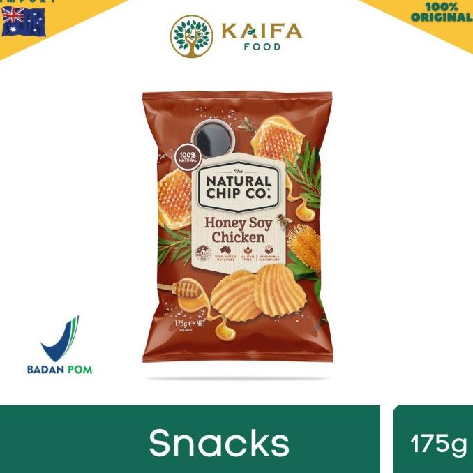 

READY STOCK NATURAL CHIPS CO - AUSTRALIAN CHIPS 175 GR - HONEY SOY !!!!!