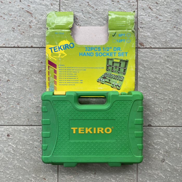 Kunci Sock 32 pcs 8-32mm Tekiro Kunci Sock Set Tekiro 6/12PT 32PCS