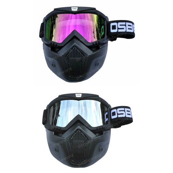 NEW KACAMATA CROSS GOGGLE MASK GOOGLE ALIEN ANTMAN SHARK RAW OSBE SNAIL ORIGINAL TERBARU