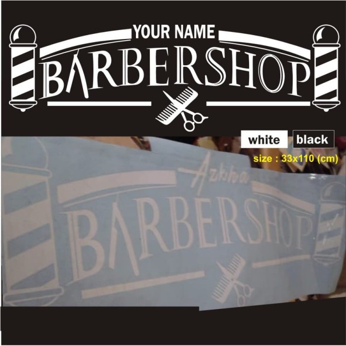 

Cutting Sticker Barbershop 201911B