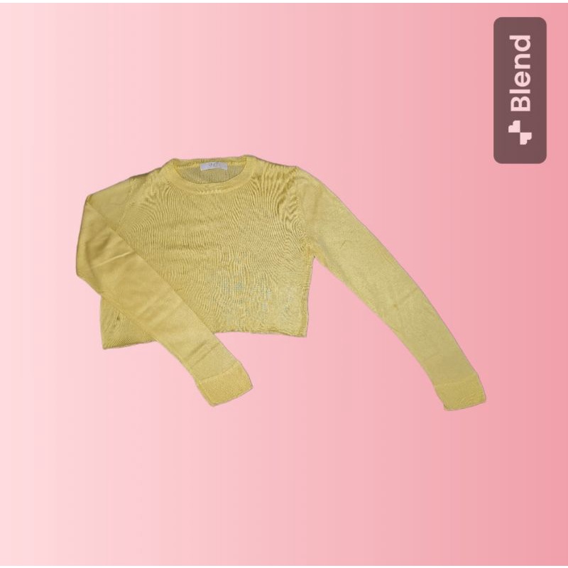 crop baby yellow preloved