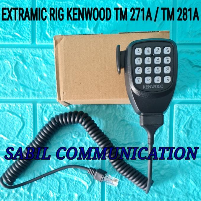 EXTRA MIC RIG KENWOOD TM281A TM271A KMC32 MURAH PTT MIC TM 271A MURAH