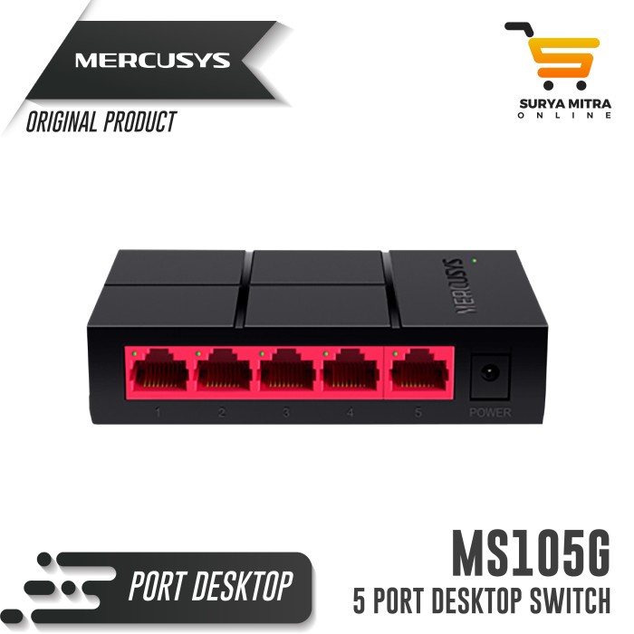 MERCUSYS 5-PORT GIGABIT DESKTOP SWITCH MS105G