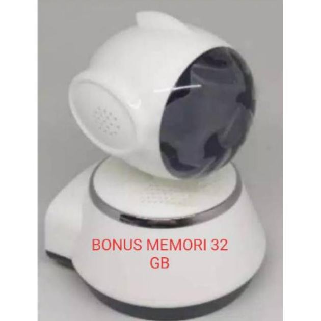 Cctv Wifi Tanpa Kabel 2 Mp Siap Pakai + Memori 32 Gb D4C6 Terlariss 