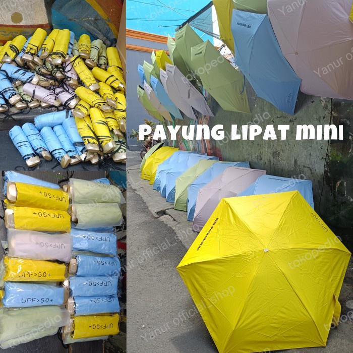 Payung Lipat Mini Custom Logo/Payung Lipat Mini Anti Uv/Payung Mini