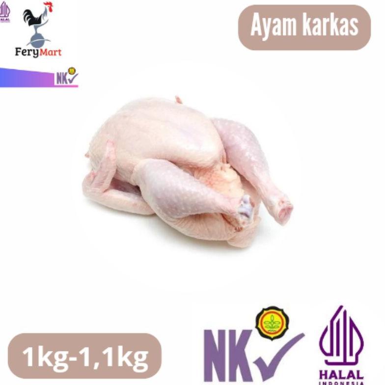 

Ready Ayam Karkas Broiler 1kg-1.1kg Ayam Karkas Frozen Segar