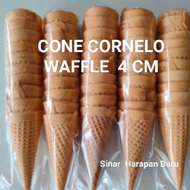 

Ready 5 Pack (50 pcs) CONE ICE CREAM CONNELLO WAFFLE 4 CM