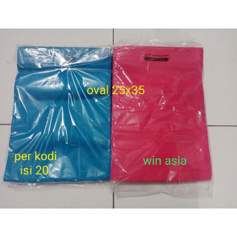

Ready!!!(COD) (20pcs) Goodiebag OVAL 25X35 - tas kain - tas oval - tas souvenir - tas ulang tahun - tas sembako - tas acara