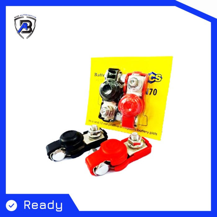 Terbaru Kepala Aki Mobil / Terminal Aki / Klem Aki / Klem Accu N70 Tembaga
