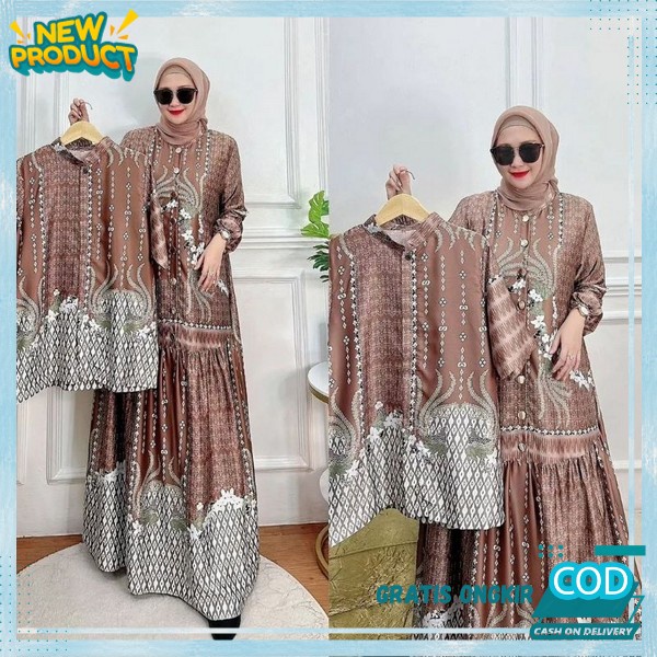 Gamis Terbaru Mewah Pasangan Gsmis Lebaran Gamiz Murah Terbaru 2024 Kekinian Baju Gamis Kpel Kekinia