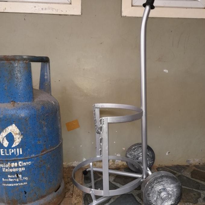 Troli Trolley Galon, Gas 12 Kg, Gas 3 Kg