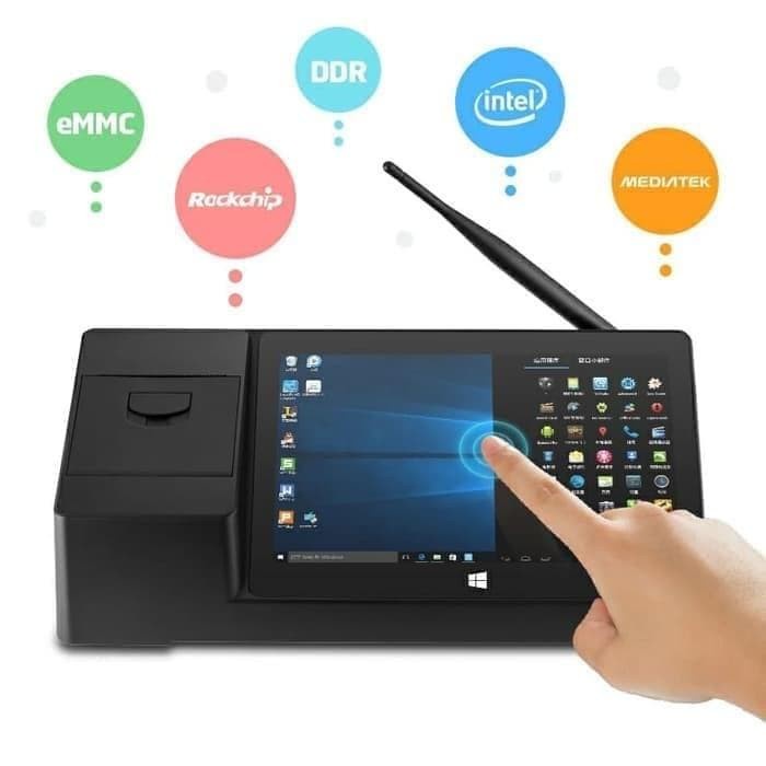 Windows 10 Mini Pc Pipo X3 Box Tablet Kasir Pos Thermal Printer 58Mm