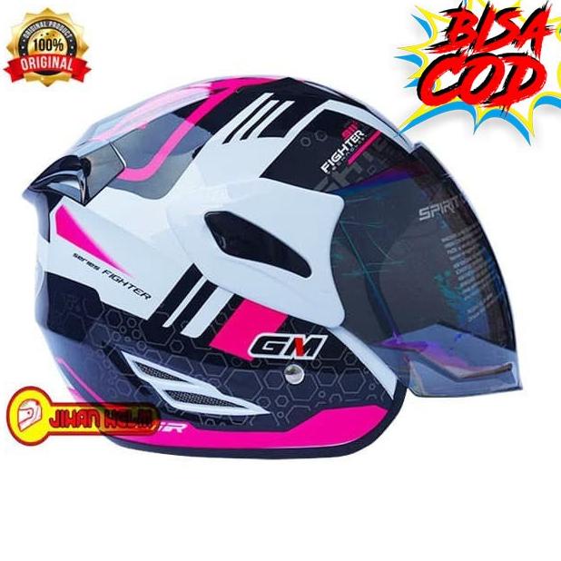 HELM/GM/HELM GM FIGHTER 911 WHITE PINK