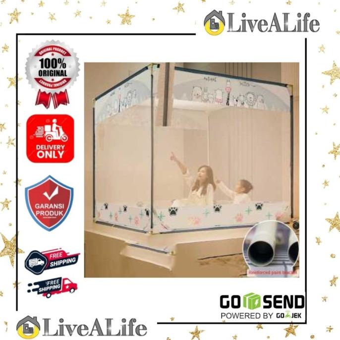 Jaring Anti Nyamuk Kelambu Kasur Mosquito Net 180x200cm
