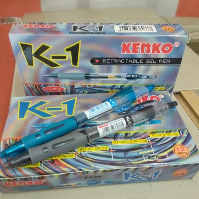

Pulpen k1 kenko 0.5 hitam 1pak isi 12pc