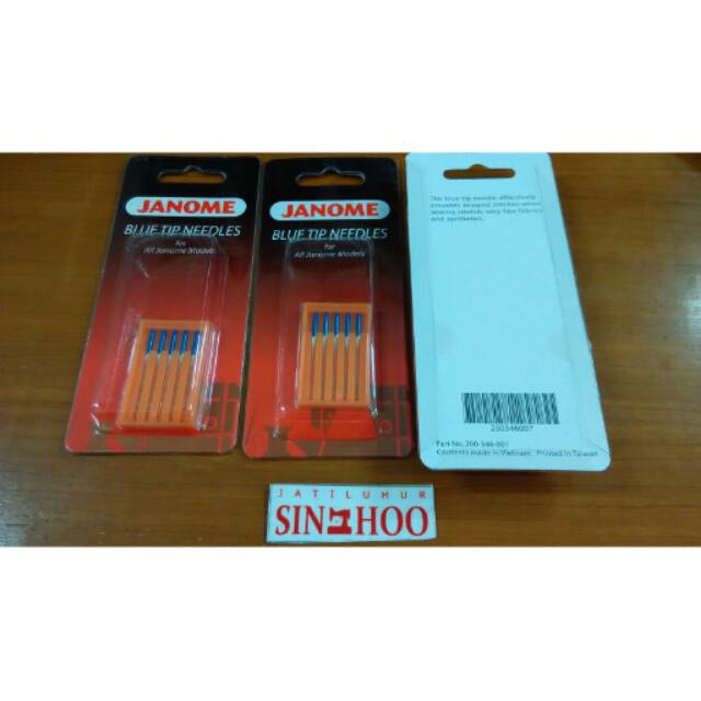 Jarum Jahit Kaos Anti Loncat Janome Blue Tip