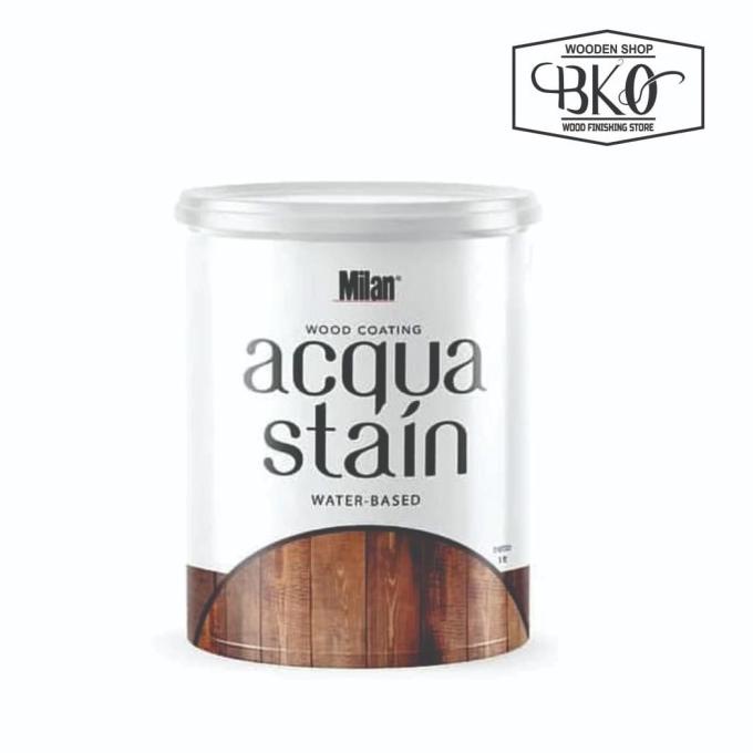 cat kayu waterbased acqua stain milan coating wood stain plitur kayu