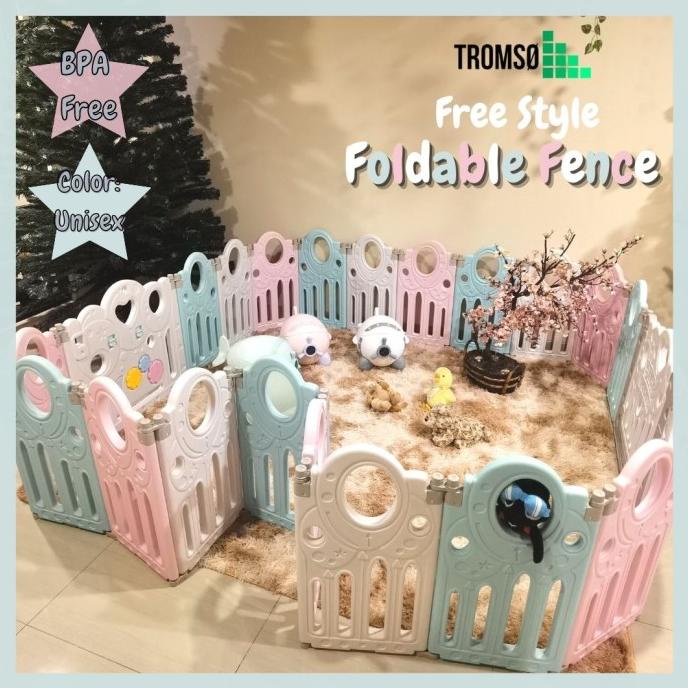 Tromso Pagar Bayi Lipat/Keamanan Anak/ Children Safety Fence Foldable