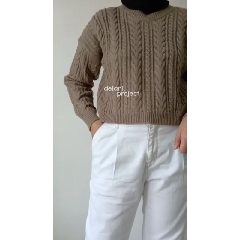 [AMAZED PEOPLE] Ryujin Crop Sweater Delani.project